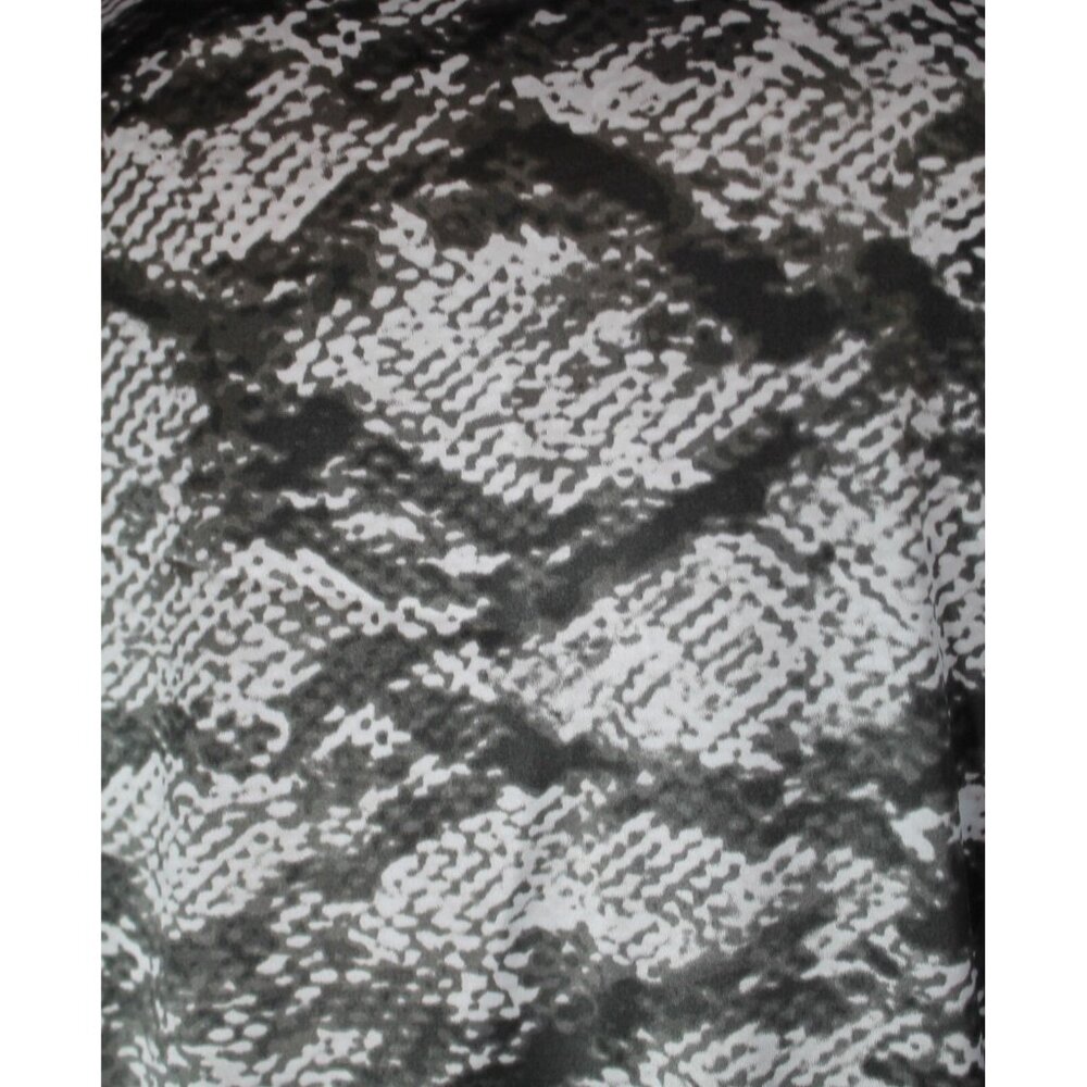 Chicos Womens Blouse Animal Print Silky Brown & White Wide Sleeve 3 XL 16/18 - Picture 3 of 9